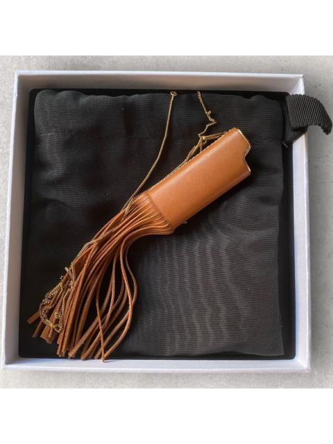CELINE Celine Leather Fringe Lighter Necklace