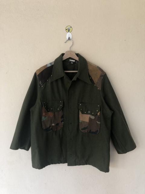 Other Designers Vintage - RE Denim Hybrid Wool Army Jacket