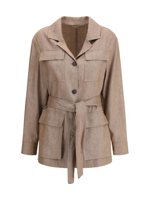 Brunello Cucinelli Brunello Cucinelli Women Safari Jacket In Sparkling Twill
