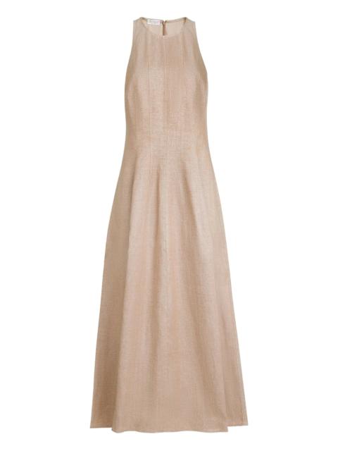 Brunello Cucinelli Brunello Cucinelli Sparkling-twill Maxi Dress