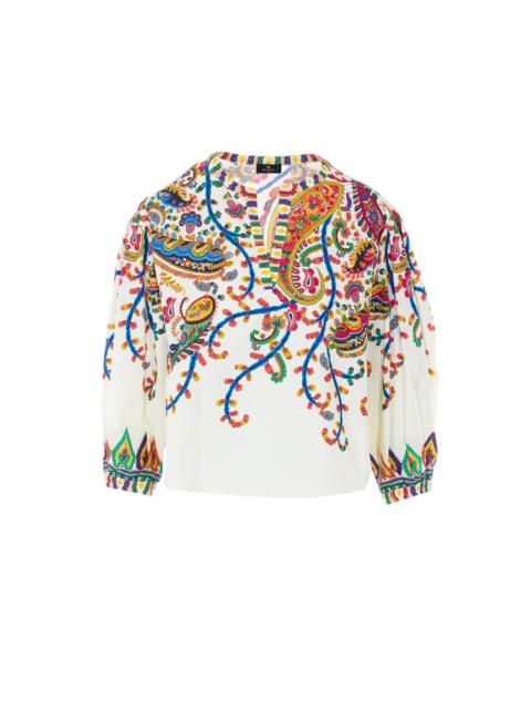 Etro Etro Women Cotton Blouse With Print