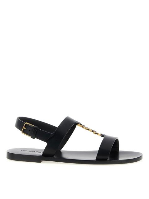 SAINT LAURENT CASSANDRE SANDALS IN SMOOTH LEATHER