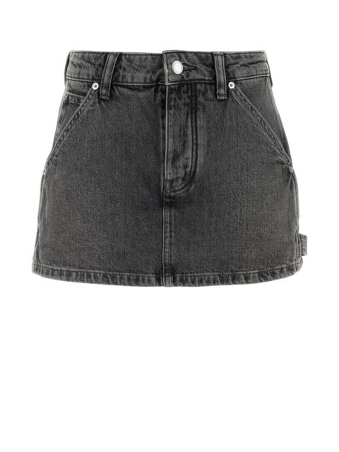 Alexander Wang Black denim pant-skirt