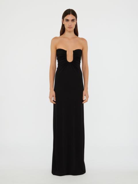 CHRISTOPHER ESBER Arced Palm Strapless Dress