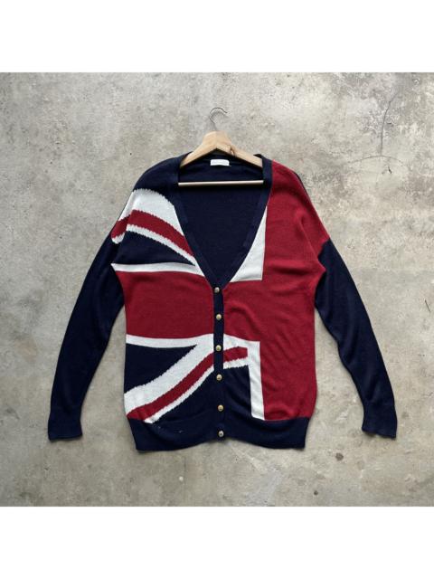 Other Designers Cardigan - 💥Vintage Japanese Union Jack Flag Coloured Cardigan Knitwear