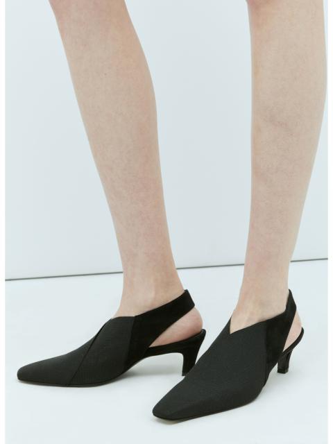 Totême Toteme Women Mid Heel Elastic Slingback Pumps