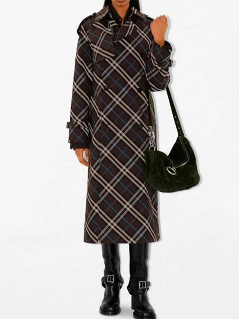 Burberry CHECKERED MOTIF TRENCH COAT