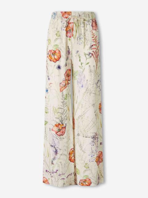 Alexander McQueen FLORAL STRAIGHT LEG TROUSERS