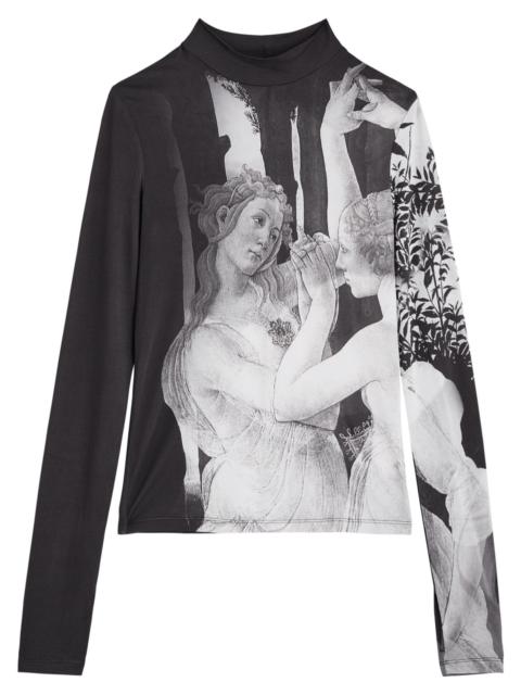 Alice + Olivia Alice + Olivia Delaina Printed Jersey top