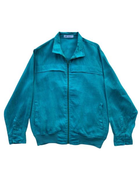 Lanvin ‼️LAST DROP‼️Lanvin Paris Linen Zip Jacket Teal Green Vintage