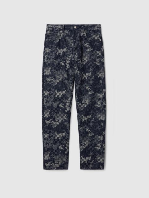 GUCCI GG jacquard denim pant