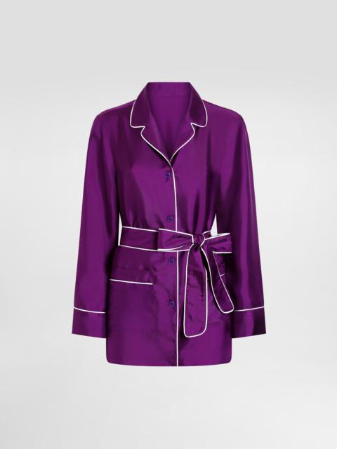 Dolce & Gabbana Silk twill vanity shirt