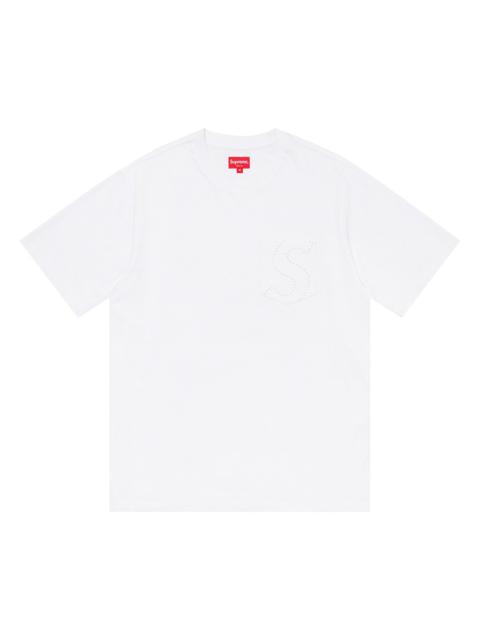 Supreme Supreme Laser Cut S Logo Pocket Tee 'White'