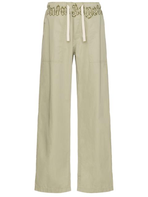 Palm Angels Waist Logo Loose Pants