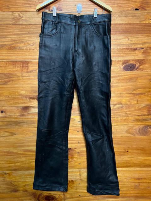 Other Designers Vintage - VINTAGE LEATHER PANTS SIZE 34