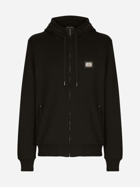 Dolce & Gabbana Jersey zip-up hoodie