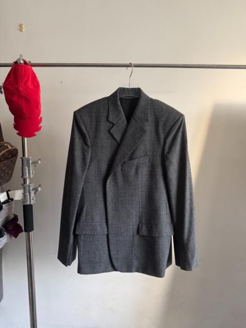 BALENCIAGA BALENCIAGA Hidden-Button Plaid Wool Suit