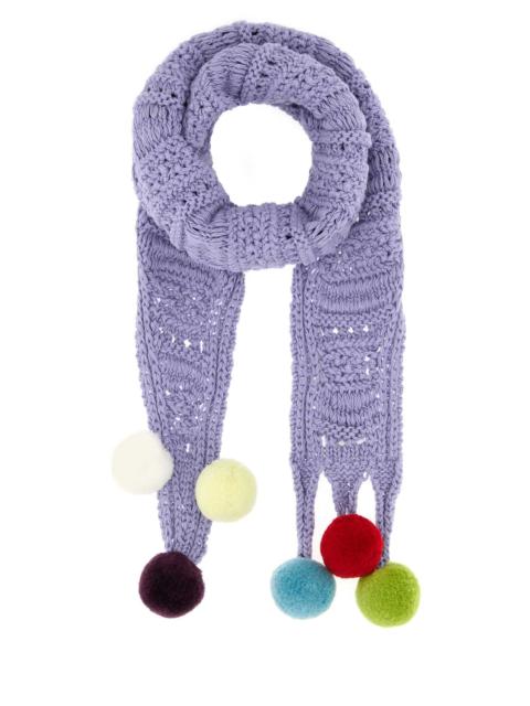 Other Designers Jw Anderson Men Lilac Cotton Scarf