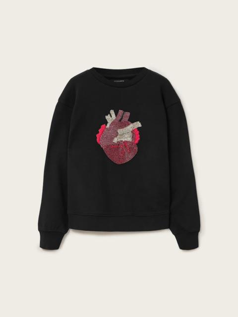 ALLSAINTS ANDREA PIPPA EMBELLISHED SWEATSHIRT