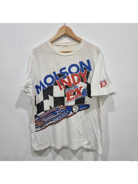 Other Designers Vintage indy racing full print over print molson EX