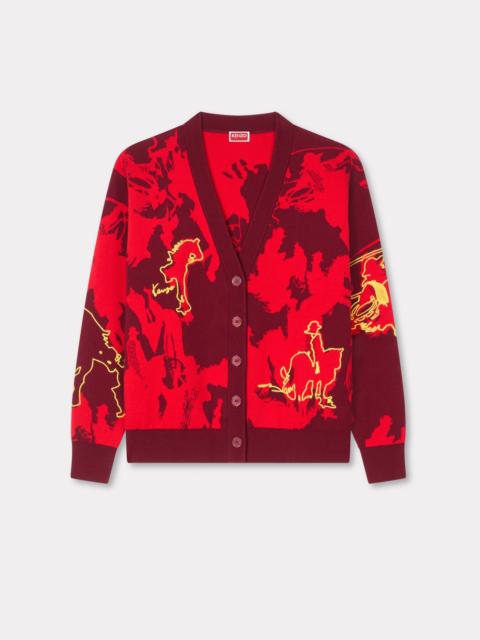 KENZO 'Lunar New Year' cardigan in mixed cotton and wool