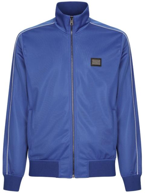 Dolce & Gabbana logo-plaque zip-up jacket