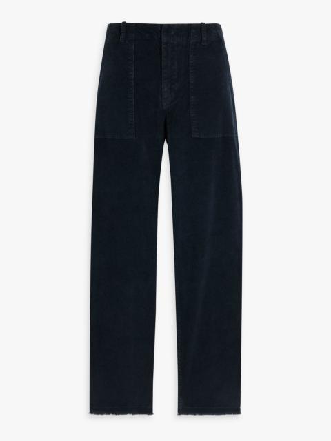 NILI LOTAN Jenna cropped cotton-blend corduroy slim-leg pants