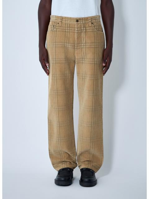 Burberry Burberry Men Cotton Check Pants