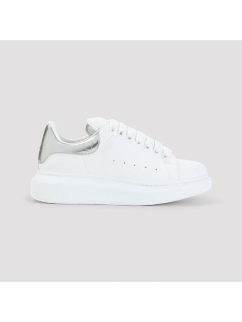 Alexander McQueen ALEXANDER MCQUEEN Oversized White/Silver Sneakers New & Auth