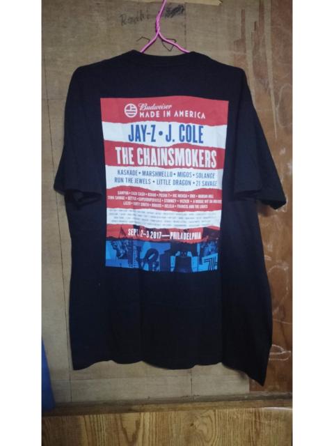 Other Designers Band Tees - Made in America 2017 ChainSmokers Jay Z J Cole Budweiser