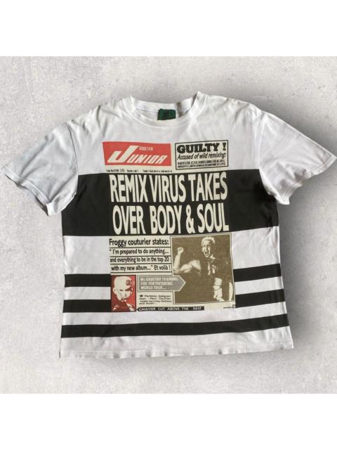 Jean Paul Gaultier JPG Newspaper Virus Boxy Fit T Shirt