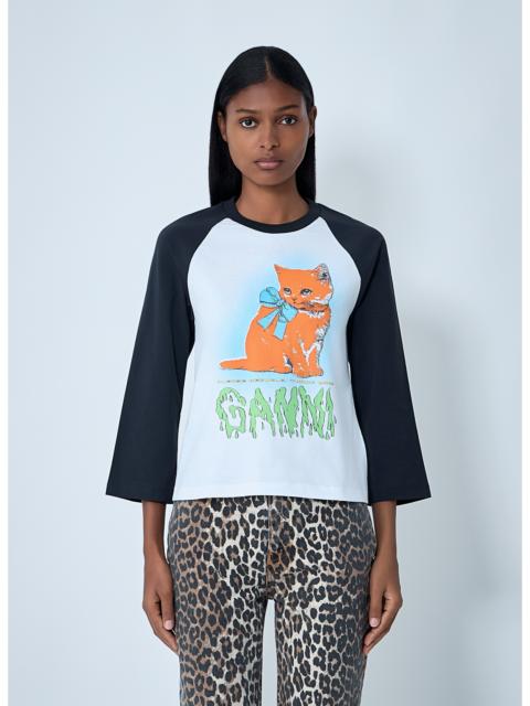 GANNI Ganni Women Logo Motif T-Shirt