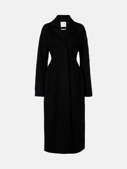 Sportmax Peplum virgin wool coat