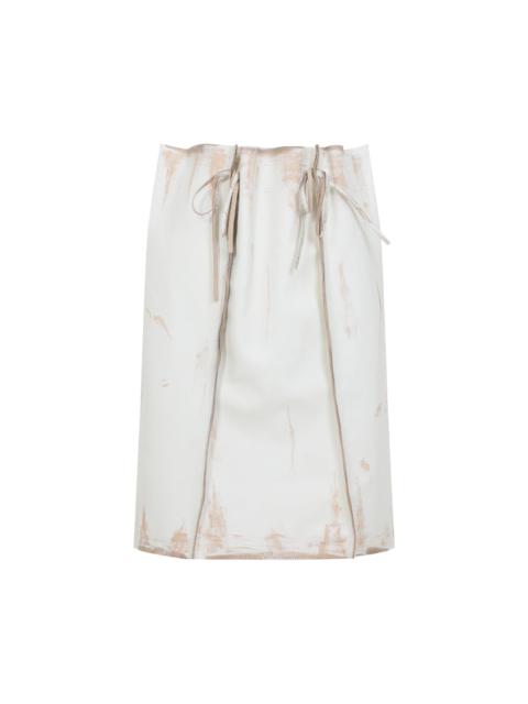 Prada Prada Calf Leather Midi Skirt Women