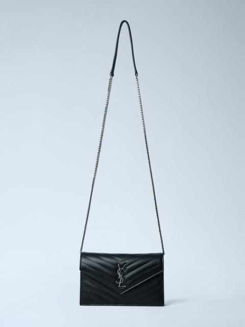 SAINT LAURENT Cassandre Envelop Chain Wallet
