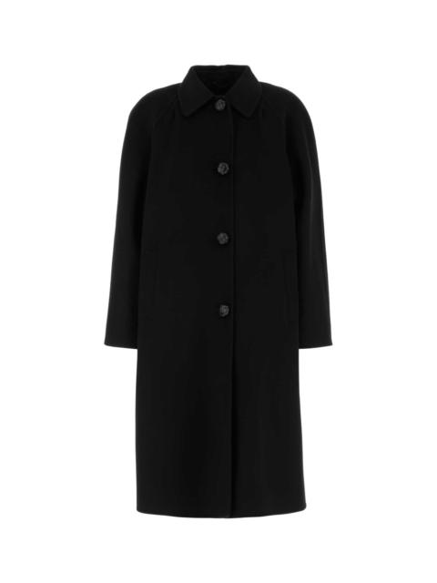 Prada Prada Women Black Wool Blend Coat