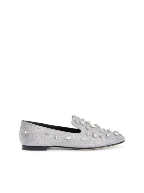 Dalila Bijoux glitter loafers