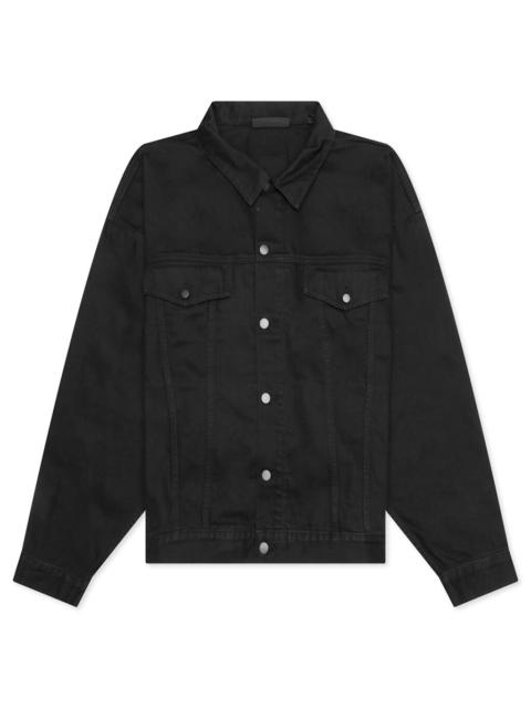ESSENTIALS DENIM JACKET - JET BLACK