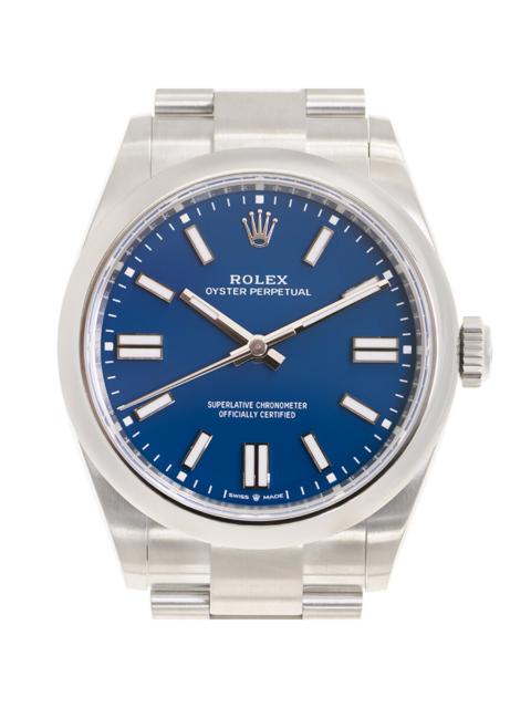 ROLEX Rolex Oyster Perpetual Automatic Chronometer Blue Dial Men's Watch M134300-0009