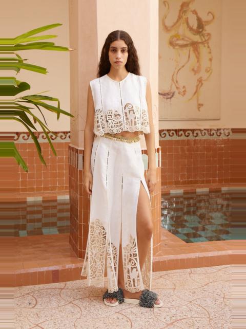 ALÉMAIS Rosemary Embroidered Skirt