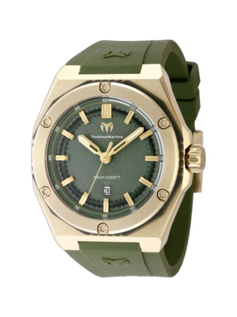 Other Designers TechnoMarine Coral Quartz Olive Green Dial Men's Watch TM-416070