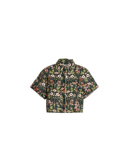 Agua by Agua Bendita Virtuosa Mosquetero Cropped shirt