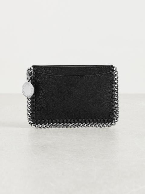 Stella McCartney Falabella Flat Card Holder Eco Shaggy Deer with Ruthenium Chain