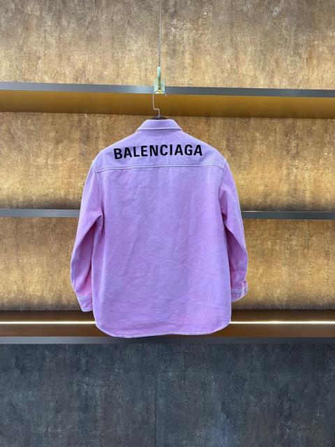 BALENCIAGA Balenciaga pink denim jacket