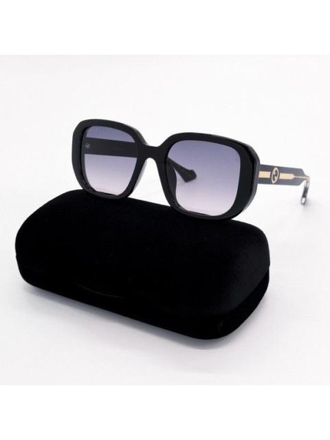 GUCCI NEW GUCCI GG1557SK 001 SUNGLASSES SQUARE BLACK GREY GUCCI WO
