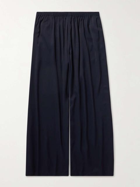 Wide-Leg Woven Sweatpants