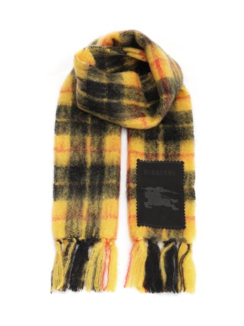 Burberry Burberry Women Check Wool And Mohair Scarf