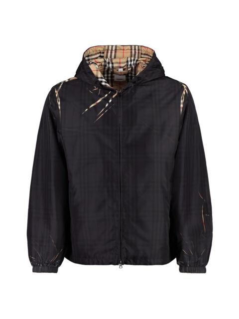 BURBERRY TECHNICAL FABRIC HOODED JACKET