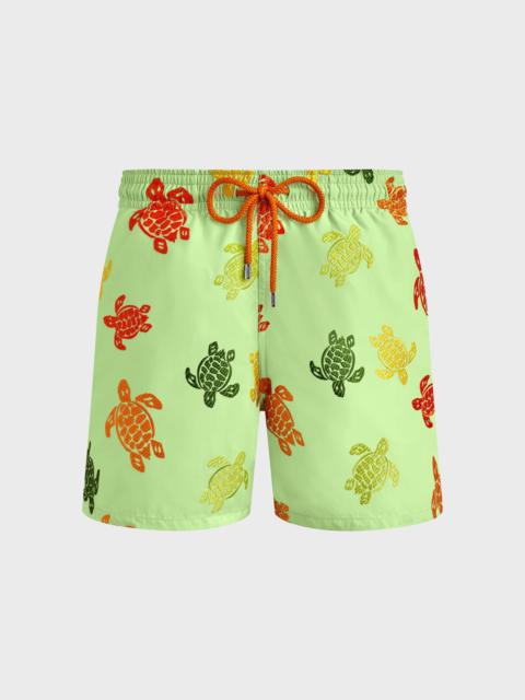 Vilebrequin Men Swim Shorts Embroidered Tortue Multicolore - Limited Edition