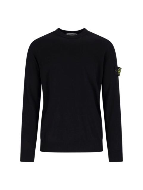 Stone Island VIRGIN WOOL LOGO SWEATER